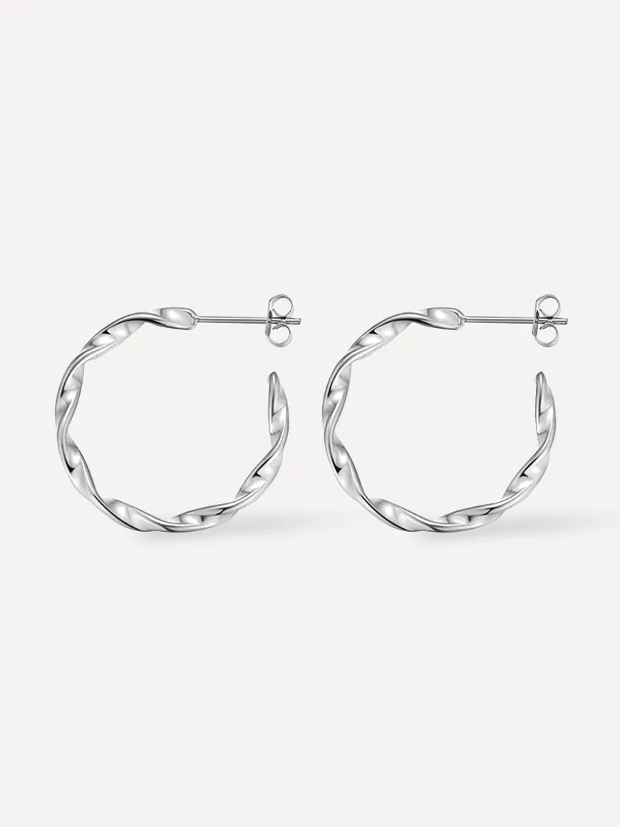 Twisted Hoop Ohrringe