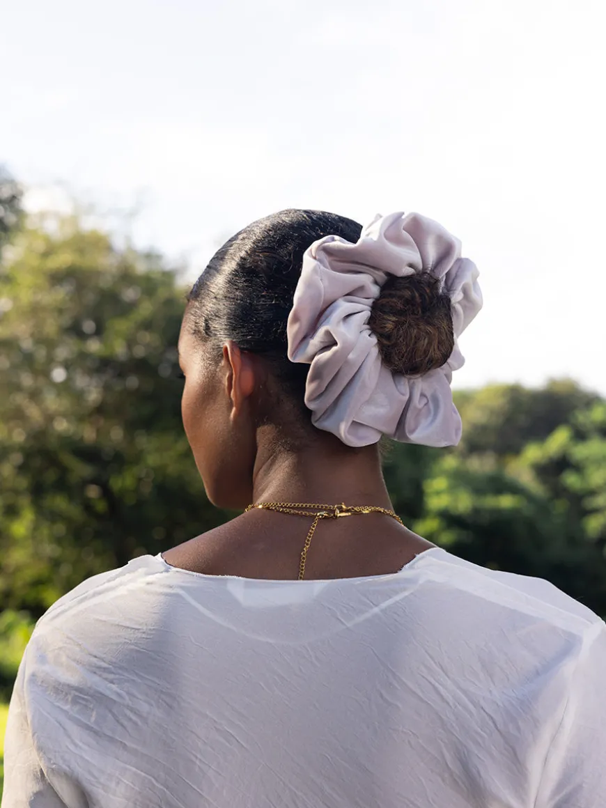 Velvet Dream Light Purple Scrunchie