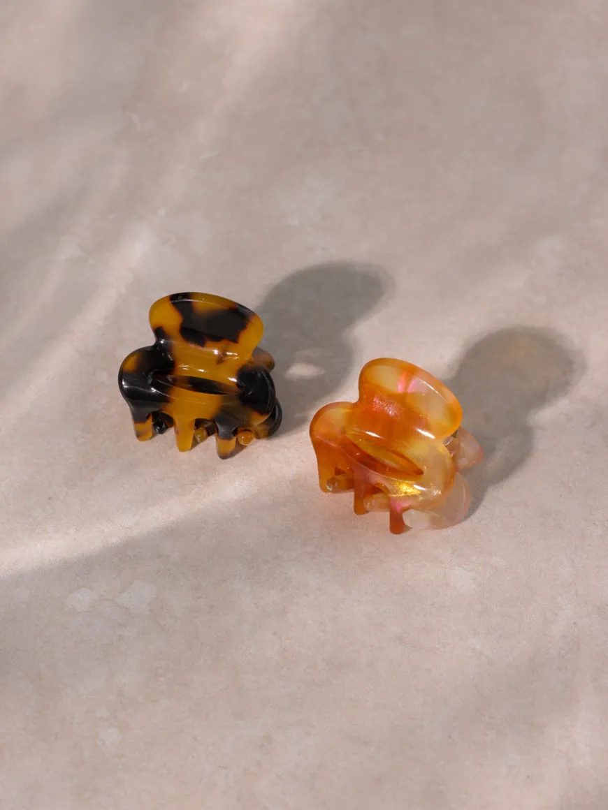 Vibrant Set Mini-Haarklammer Amber