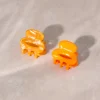Vibrant Set Mini-Haarklammer Orange