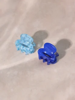 Vibrant Set Mini-Haarklammer Ocean Blue