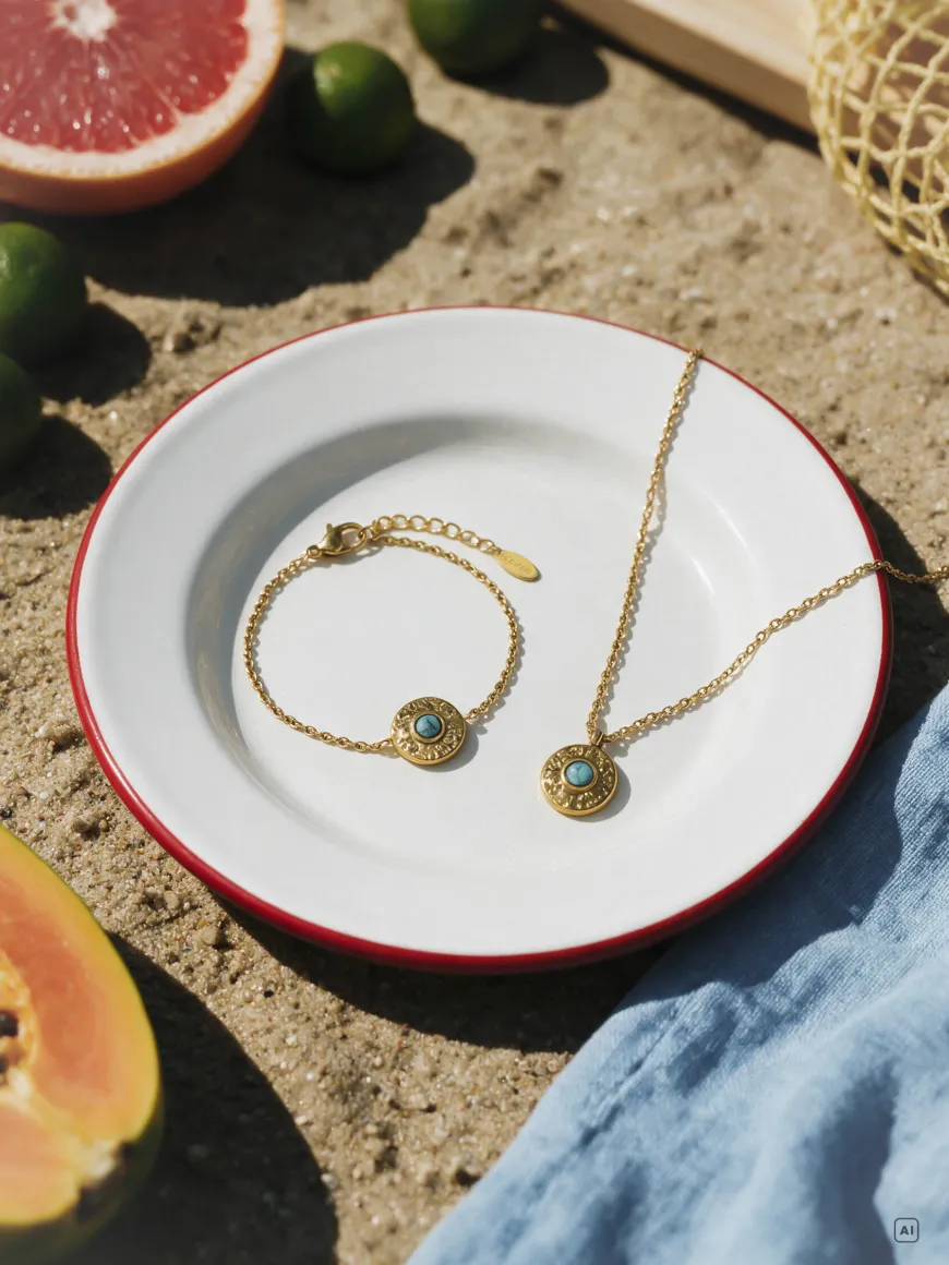 Vintage Cyan Kette