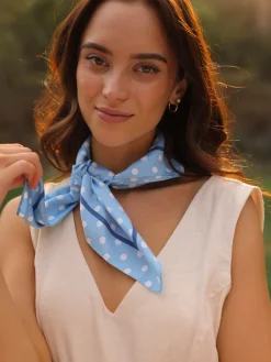 Vintage Dot Blue Tuch