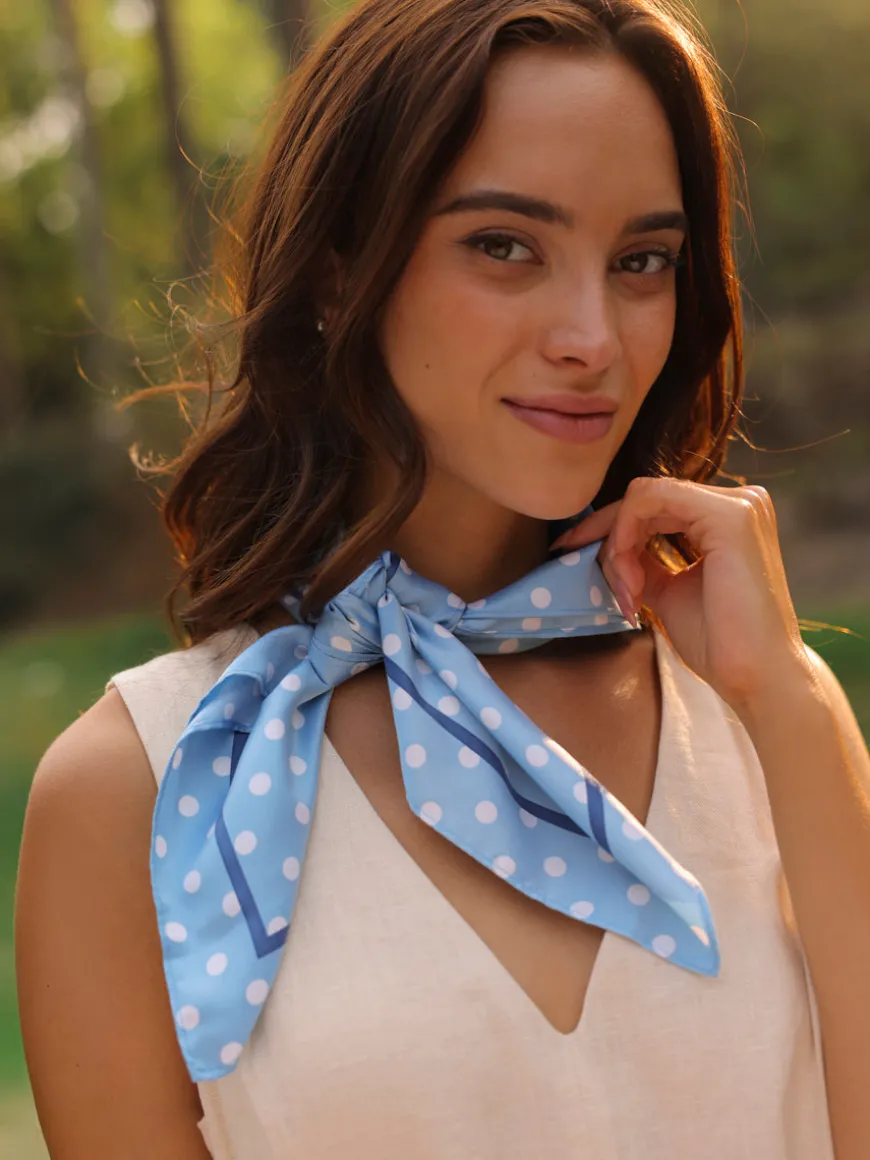 Vintage Dot Blue Tuch