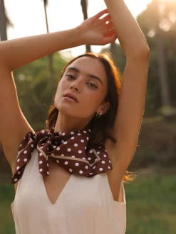 Vintage Dot Brown Tuch