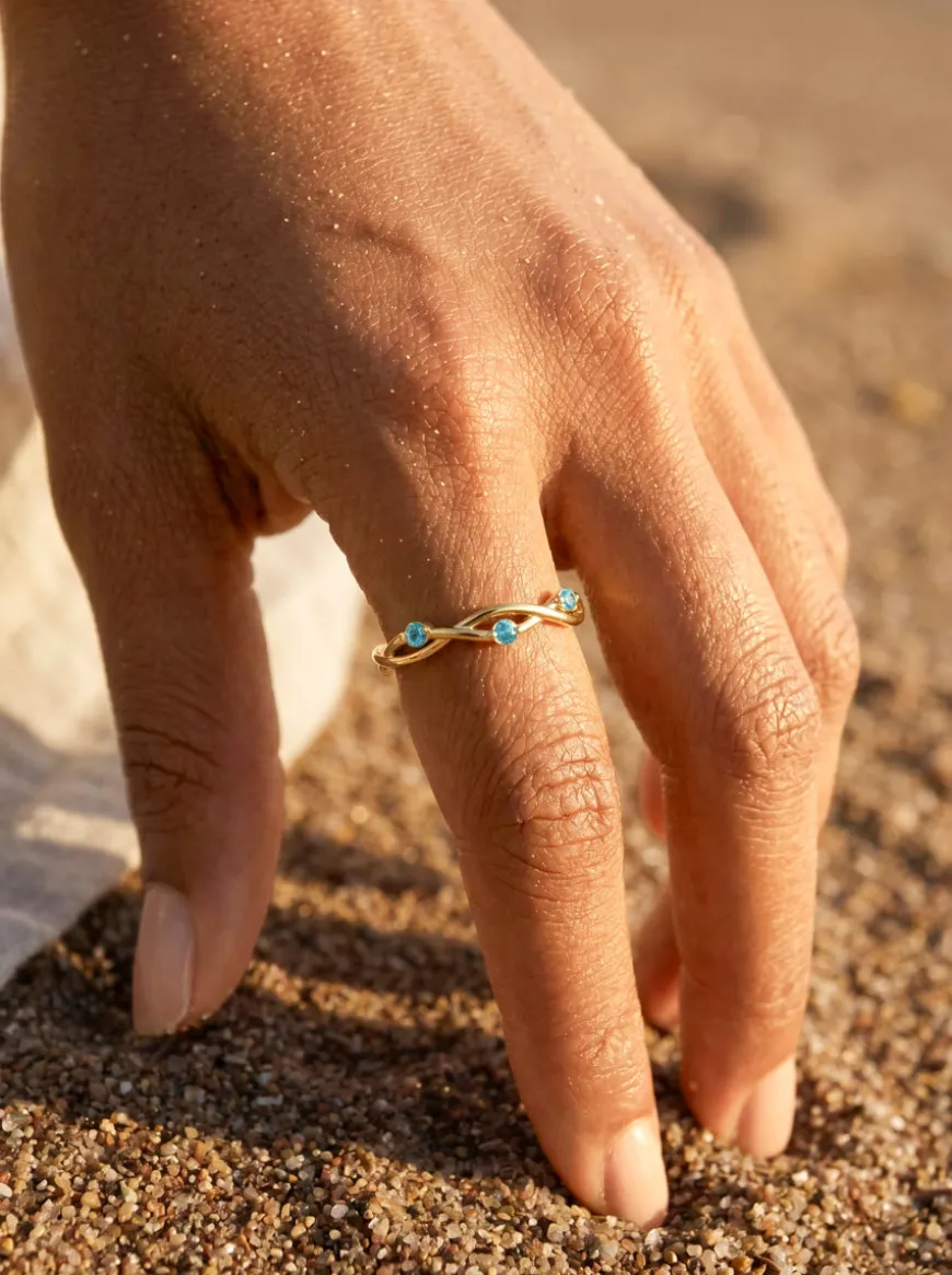 Vivid Azure Ring