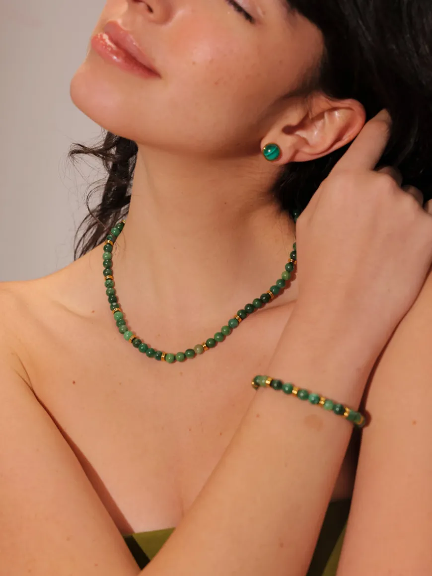 Wandering Wish Dark Green Ohrringe