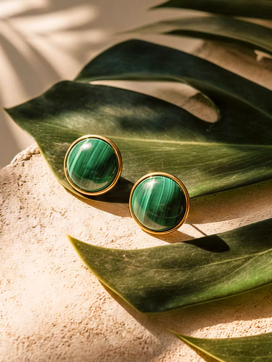 Wandering Wish Dark Green Ohrringe