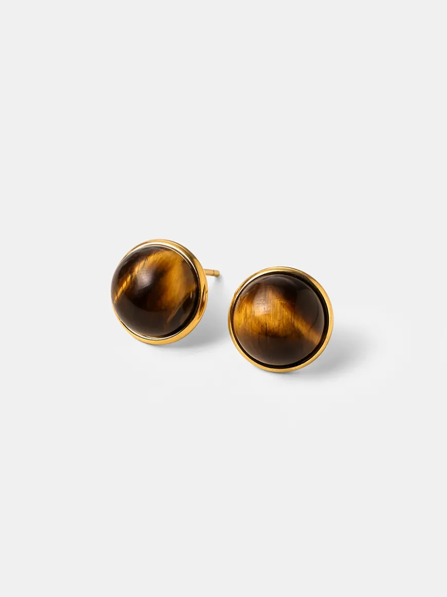 Wandering Wish Tiger's Eye Ohrringe