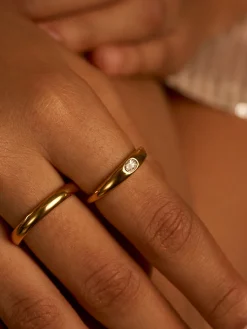 White Dome Ring
