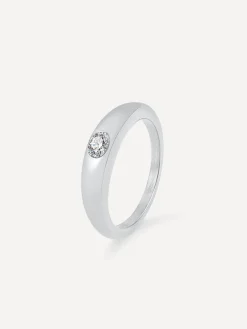 White Dome Ring