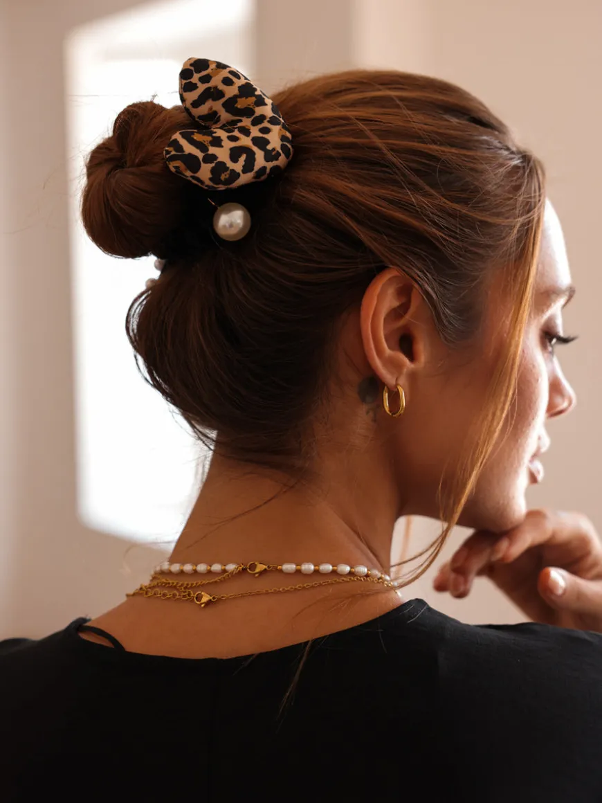 Wild Heart Leopard Scrunchie