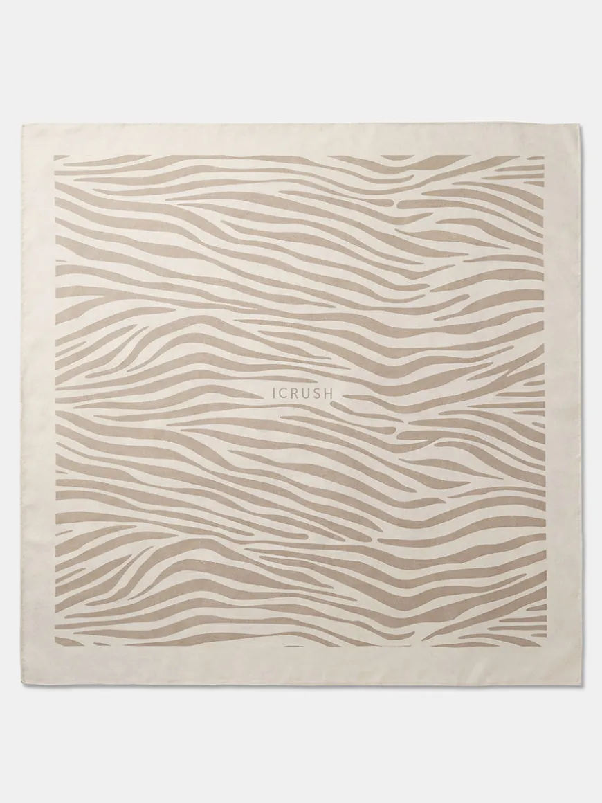 Wild Stripes Beige Zebra-print Tuch