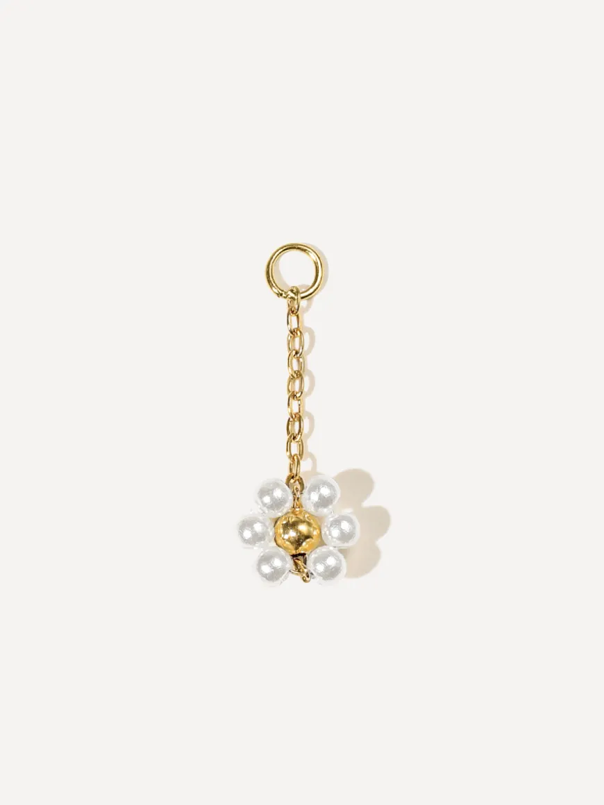 22x9,3mm Blossom Moment White Ohrring-Charm