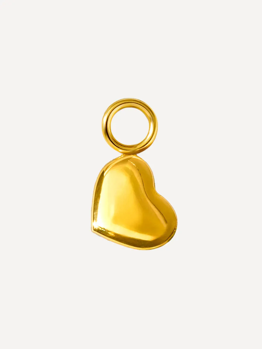 7,7x6,3mm Cherished Heart Ohrring-Charm