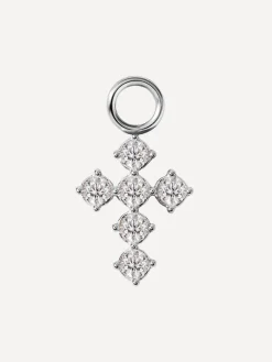 9x11,7mm Divine Cross Ohrring-Charm