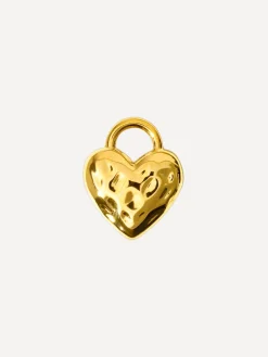 10,6x9mm Dreamy Heart Ohrring-Charm