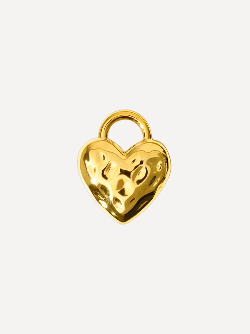 10,6x9mm Dreamy Heart Ohrring-Charm
