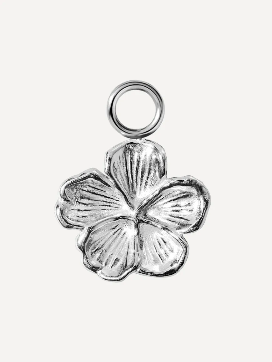 11,6x10,2mm Floral Bloom Ohrring-Charm
