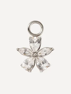 10x10,5mm Floral Spark Ohrring-Charm