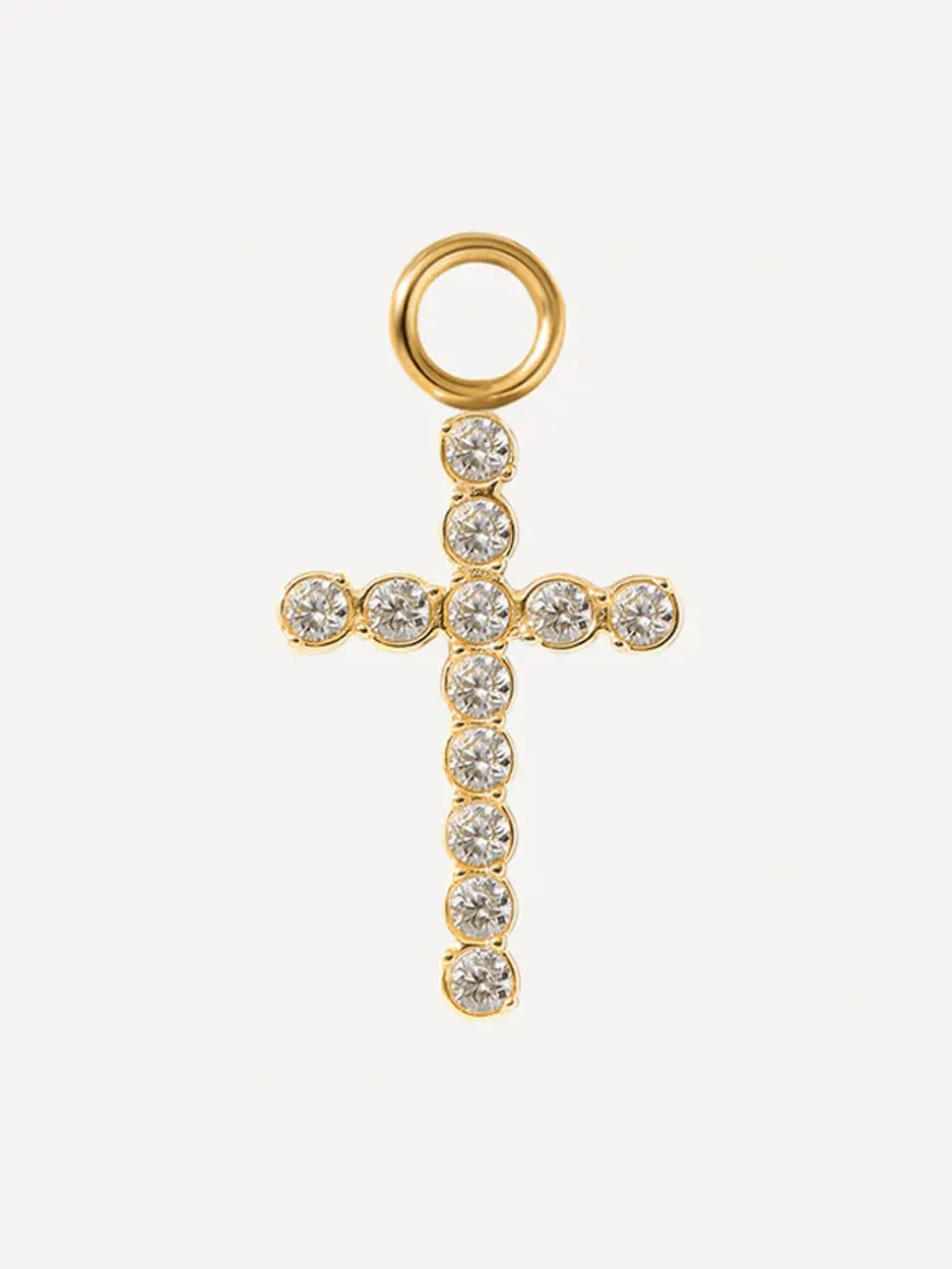 15x10mm Glorious Cross Ohrring-Charm