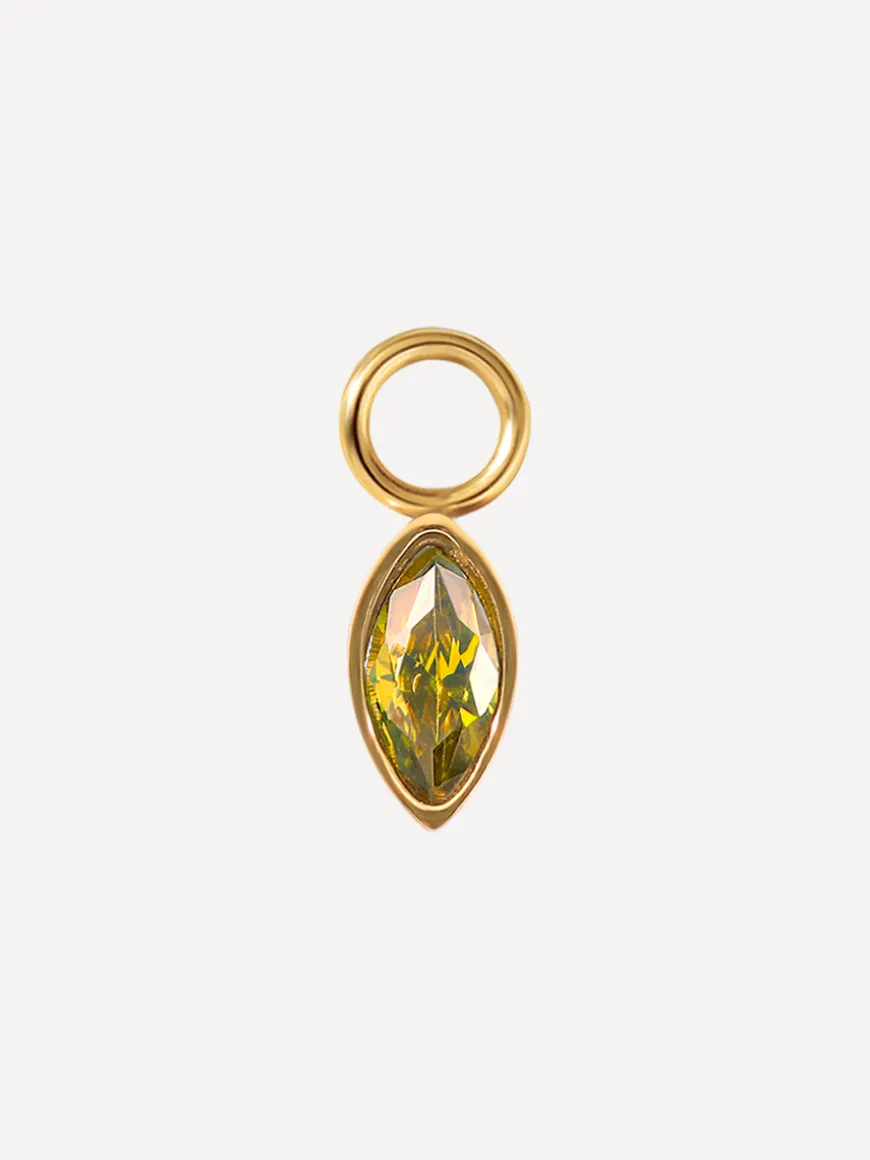 7,5x4mm Green Lake Ohrring-Charm