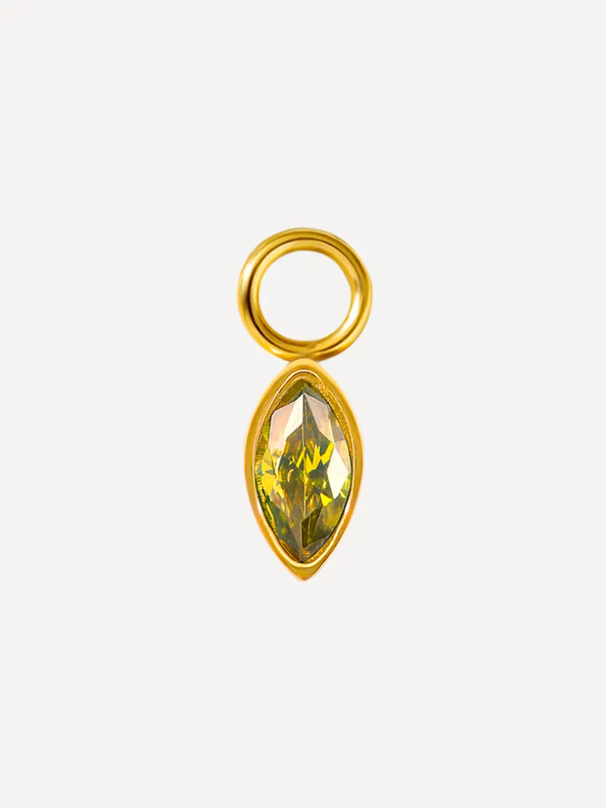 7,5x4mm Green Lake Ohrring-Charm
