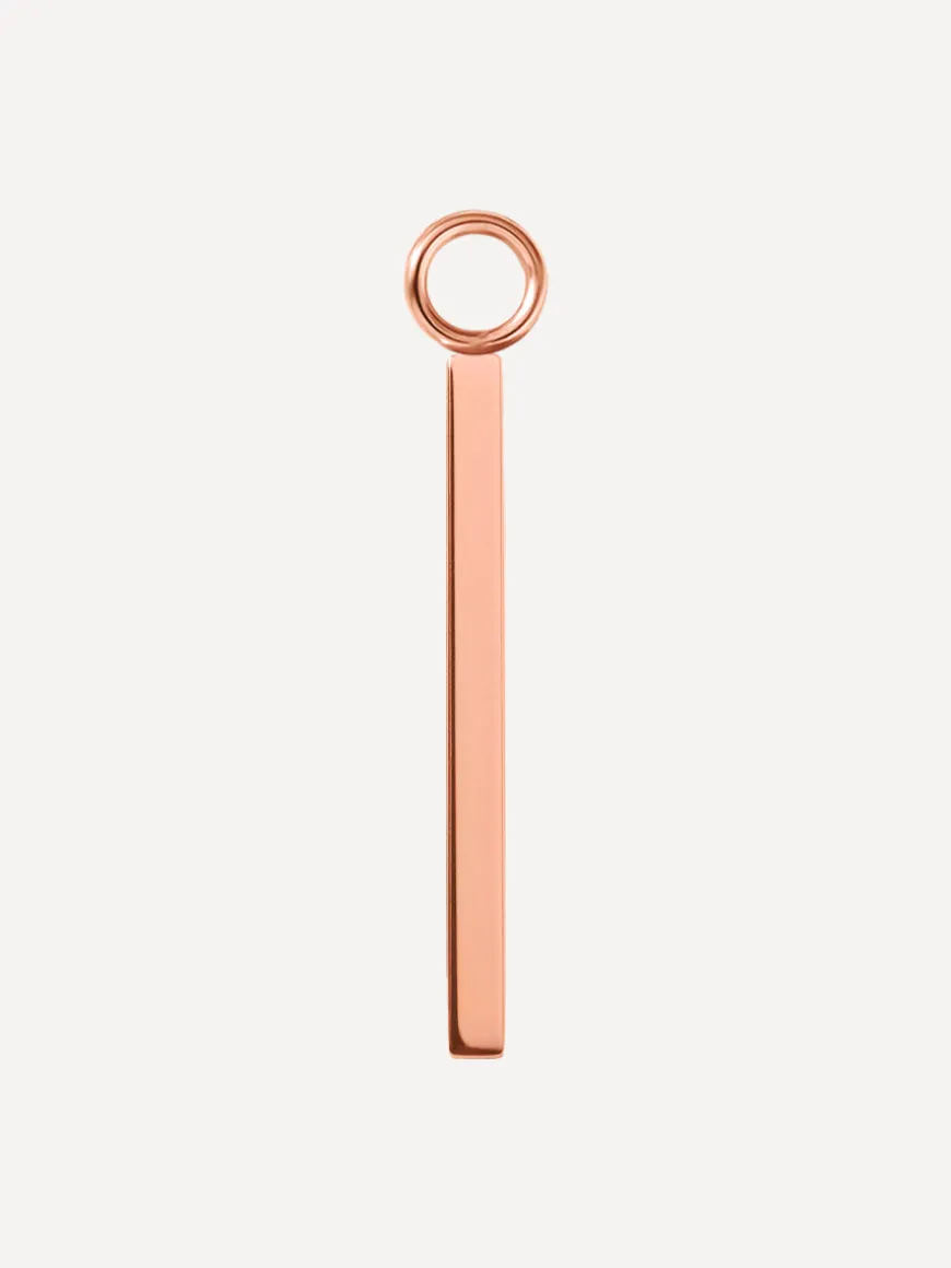 22x2mm Modern Line Ohrring-Charm