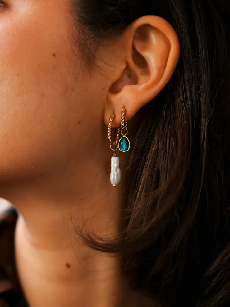 9,3x7mm Mystic Teardrop Ohrring-Charm