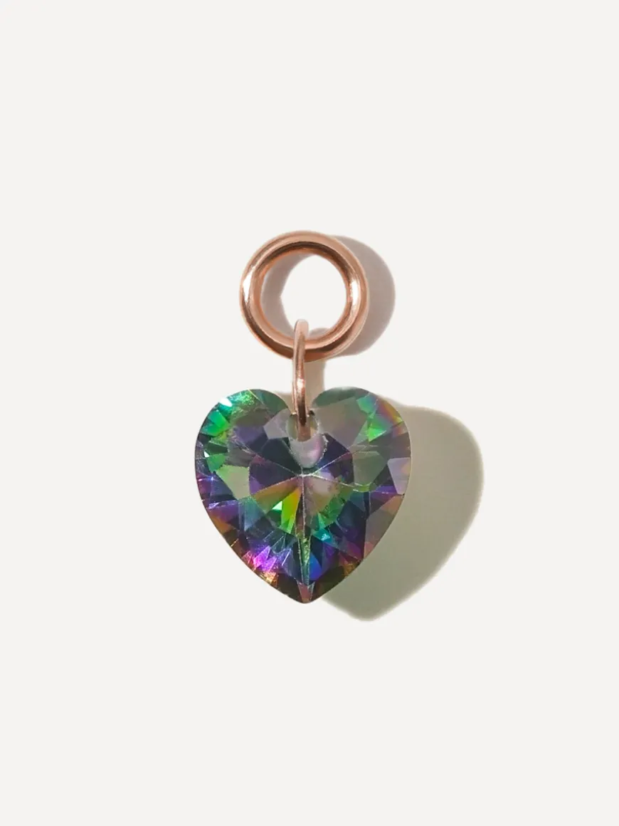 8x7,4mm Night Heart Ohrring-Charm