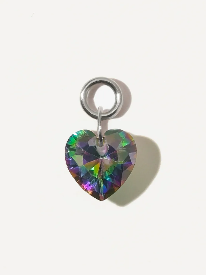8x7,4mm Night Heart Ohrring-Charm