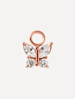 8,4x7,5mm Pure Butterfly Ohrring-Charm