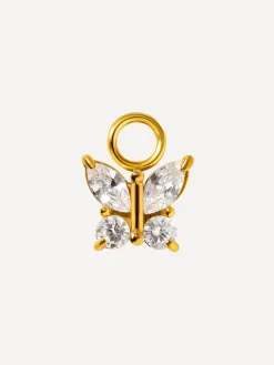 8,4x7,5mm Pure Butterfly Ohrring-Charm