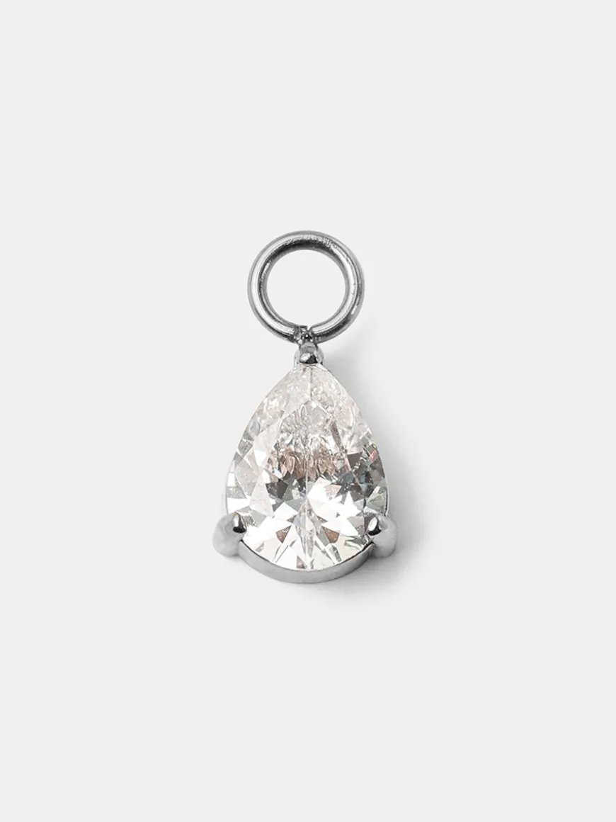 7x8,8mm Pure Drop Medium Ohrring-Charm