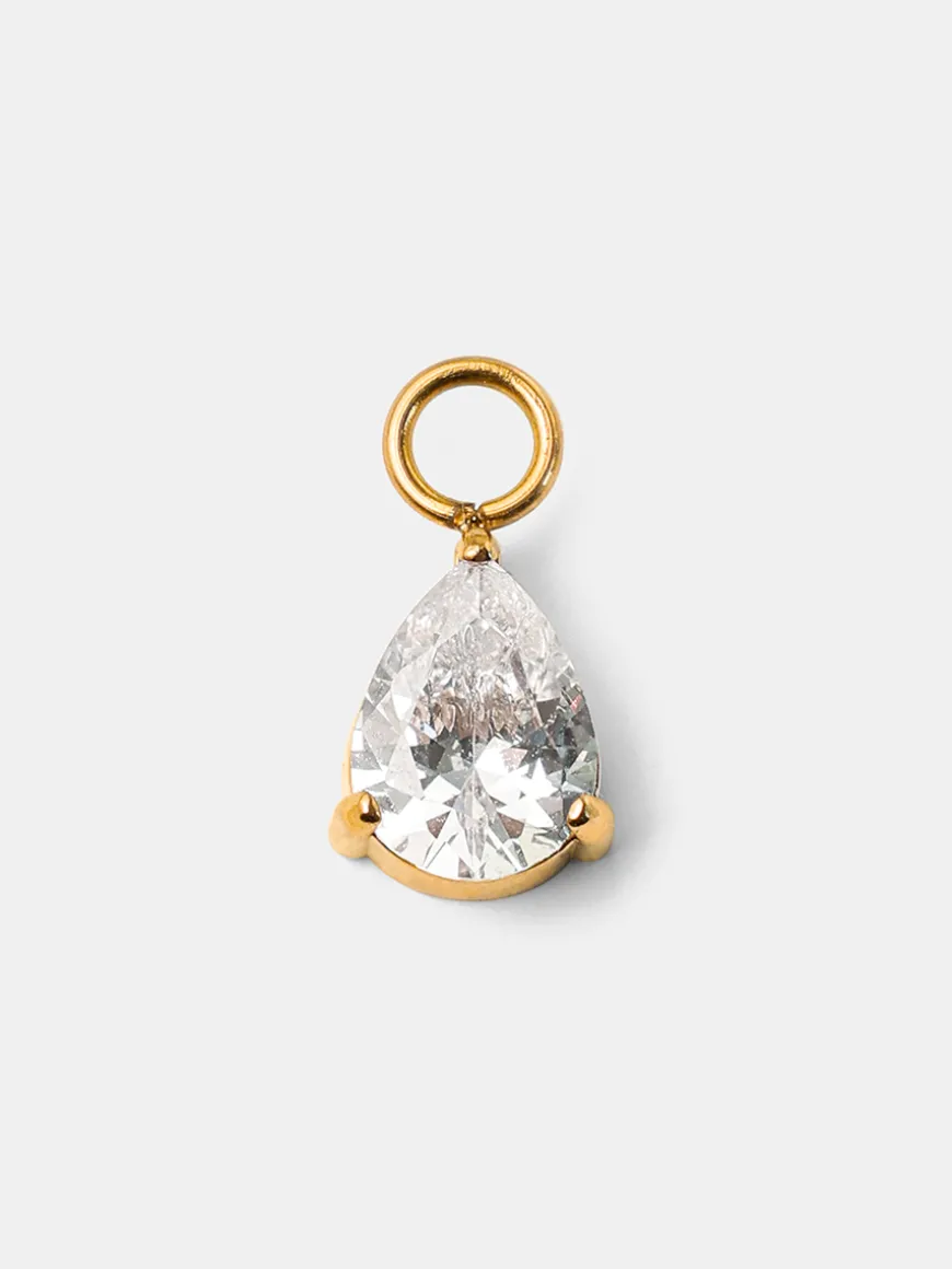 7x8,8mm Pure Drop Medium Ohrring-Charm