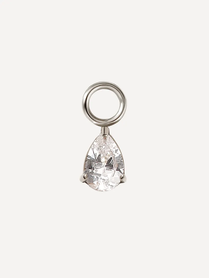 6,7x4,7mm Pure Drop Ohrring-Charm