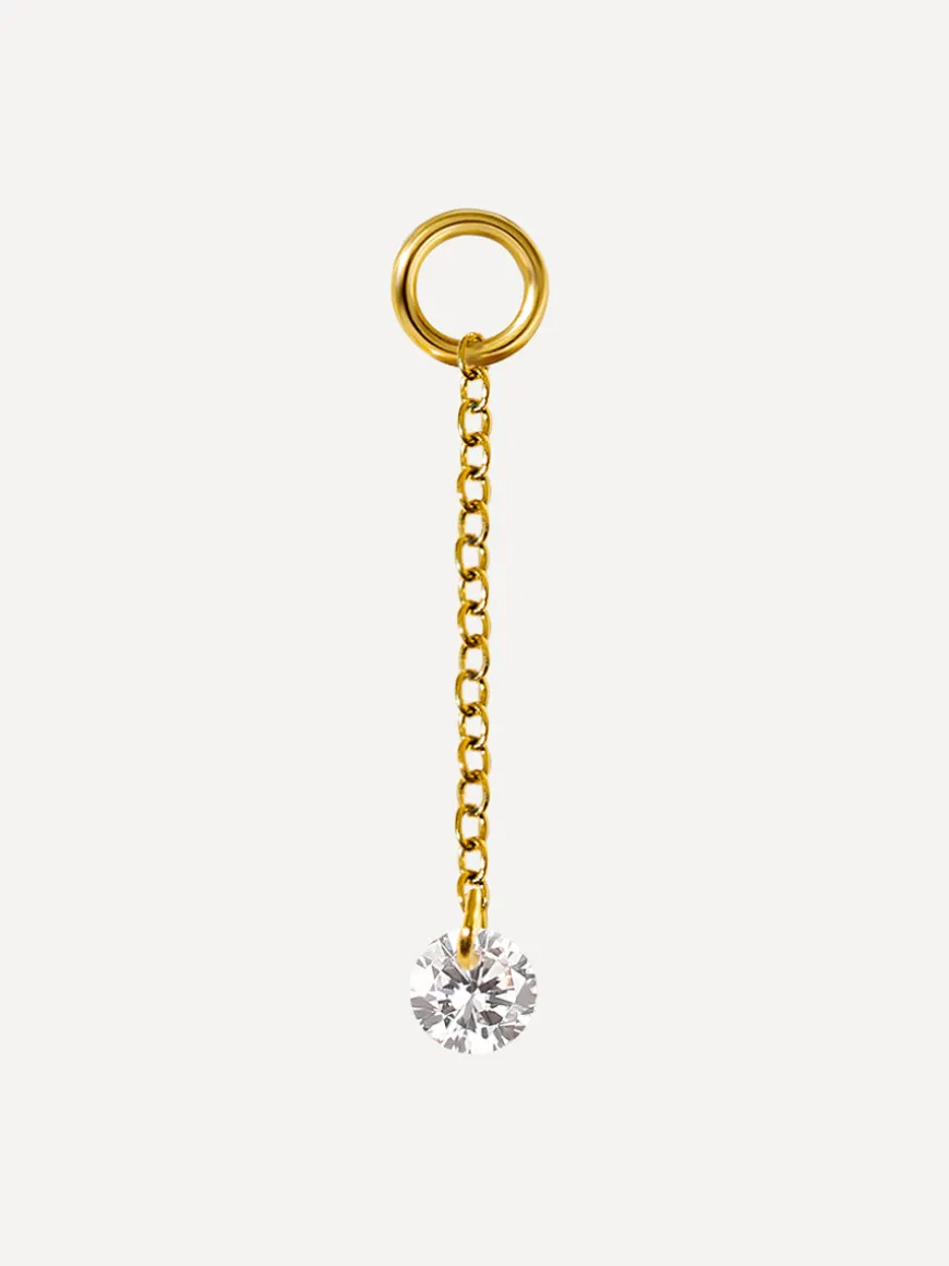 22x3,5mm Radiant Drop Ohrring-Charm
