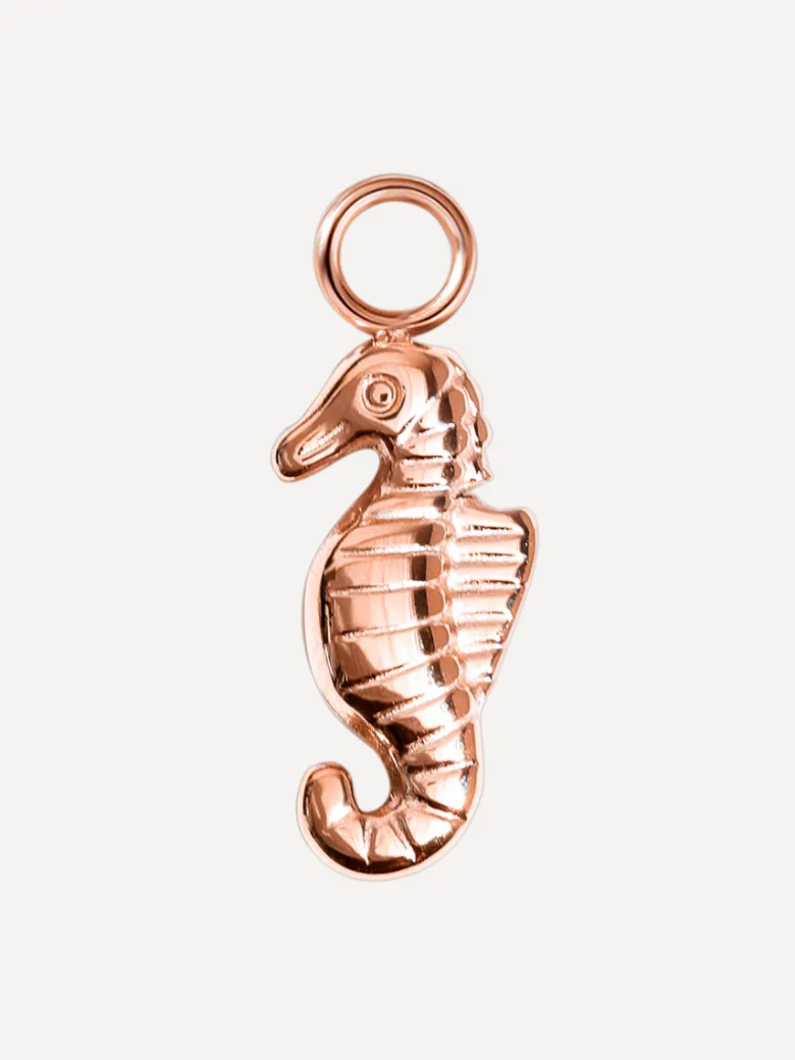 15,3x7,5mm Seahorse Rhythm Ohrring-Charm
