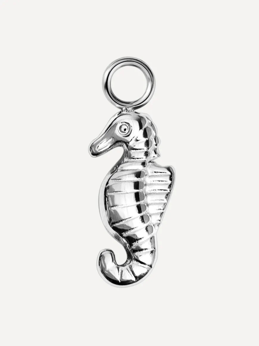 15,3x7,5mm Seahorse Rhythm Ohrring-Charm