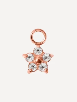 8x7mm Shining Floral Ohrring-Charm