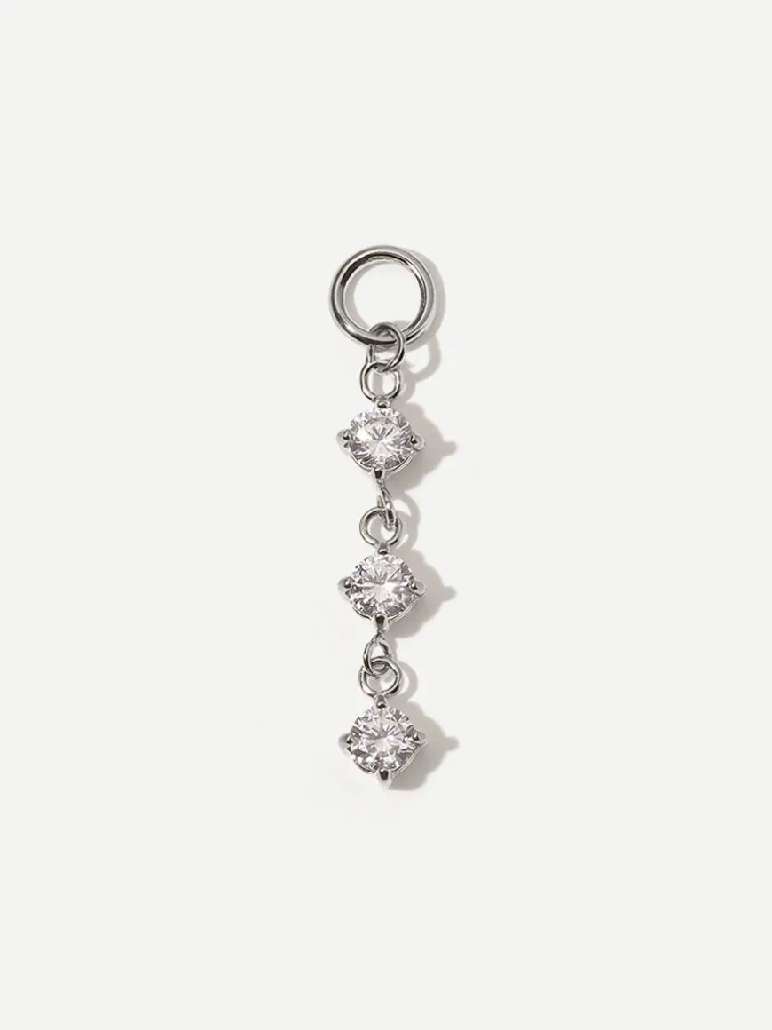 21,8x4mm Shiny Beauty Ohrring-Charm