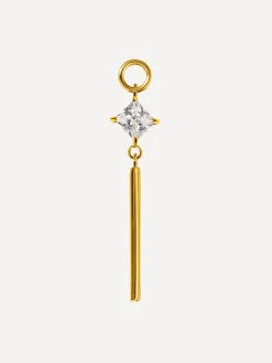 27,5x6,6mm Sparkling Rhythm Ohrring-Charm