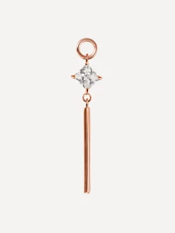 27,5x6,6mm Sparkling Rhythm Ohrring-Charm